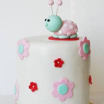 pink ladybird cake
